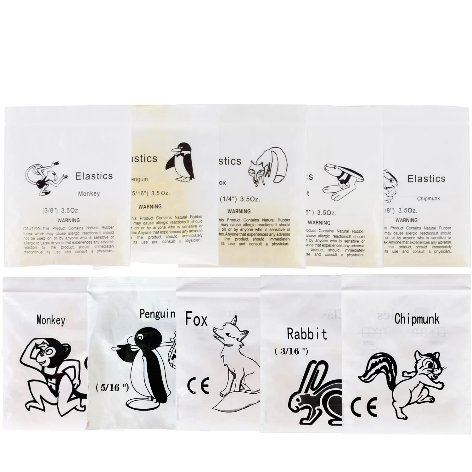 5000 Teile/schachtel Dental Kieferorthopädische Gummibänder Gummibänder Traktion Latex Hosenträger Zahn Korrektur Ligatur Ring 2,5/3,5/4,5/5,0/6,5 UNZEN – Detail 9