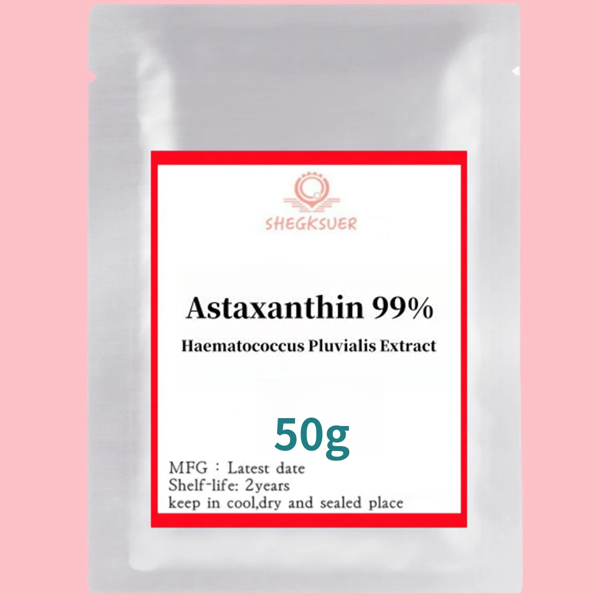 50-1000g Cosmetic Grade Astaxanthin Powder, Anti Aging Replenishes Water,Inhibit Skin Melanin