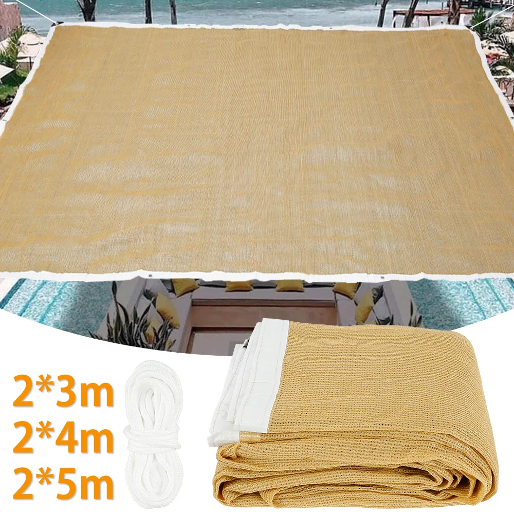 UV Protection Mesh Shading Net High Density HDPE Outdoor Garden Sun Shelter Canopy Sunshade Net Balcony Netting Cloth