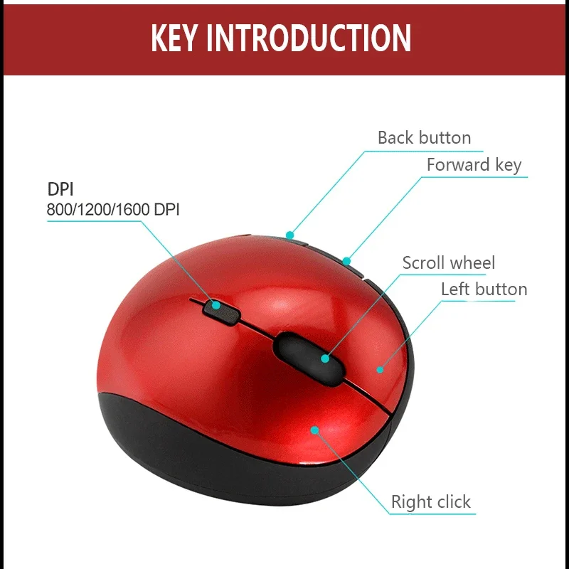 UTHAI Die neue 2020-Funkmaus in Bogenform mit fünfter Generation und optischer 2,4-G-Maus ist ergonomisch und eignet sich für PC- und Laptop-Mäuse