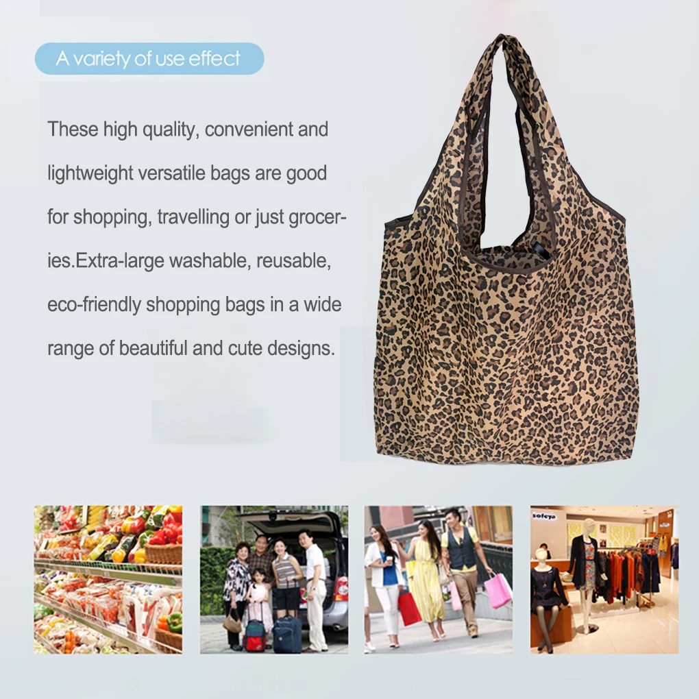 Storage Bag Shopping Fashion Bags Heavy Duty Foldable Polyester Pouch