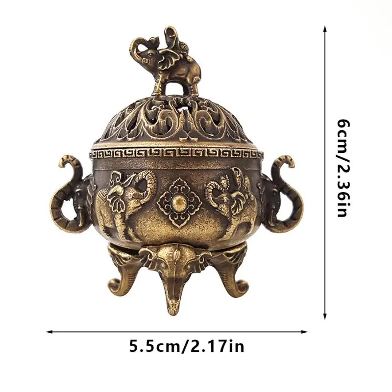 Elephant Lotus Incense Burner Bowl 6