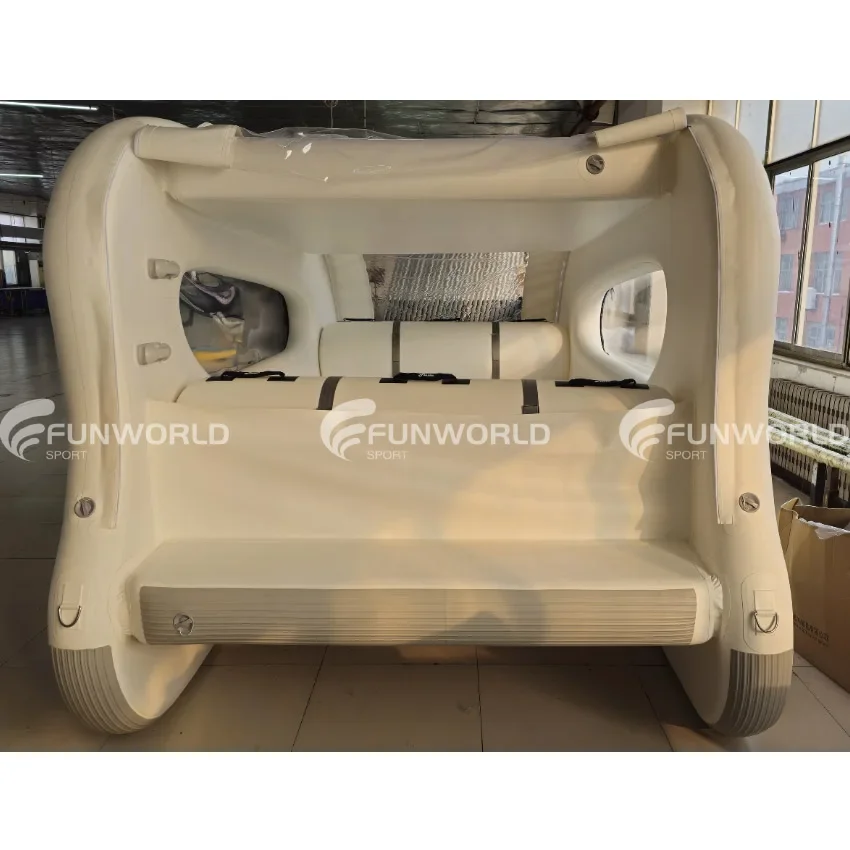 الجملة DWF قارب قابل للنفخ مع محرك خارجي قارب صيد كاتاماران قارب يخت قابل للنفخ