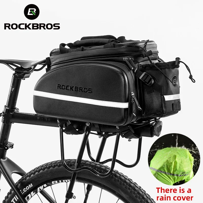 ROCKBROS Large Capacity Bike Seat Bag Mountain Bicycle Rear Backpack Trunk Cycling Pannier Package MTB Bicycle Bicicleta Bagz