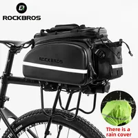 ROCKBROS Large Capacity Bike Seat Bag Mountain Bicycle Rear Backpack Trunk Cycling Pannier Package MTB Bicycle Bicicleta Bagz