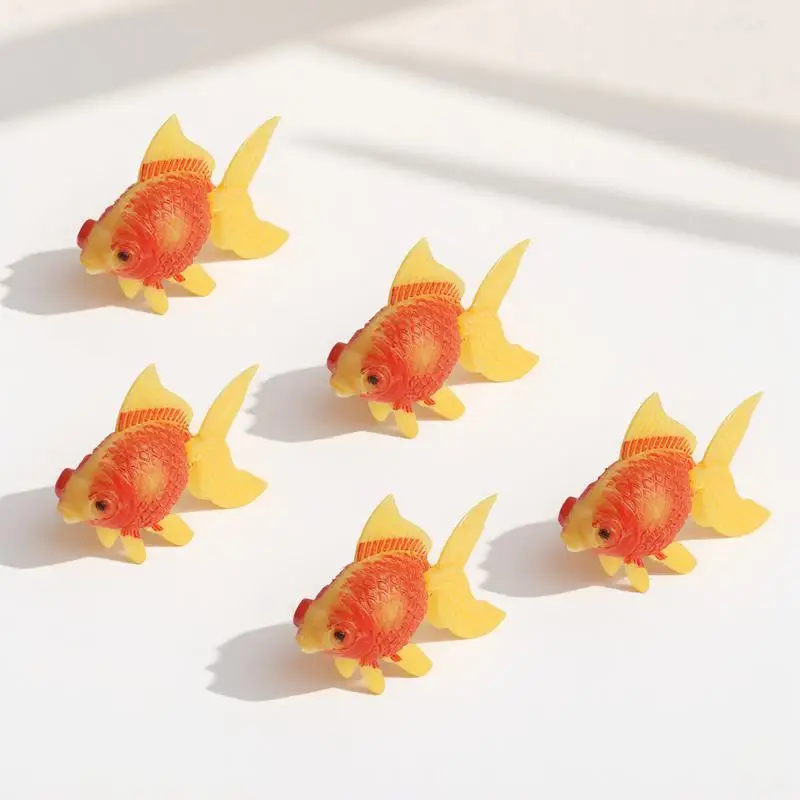 

5 Pcs Artificial Fish Aquarium Decoration Realistic Design Fake Plastic Fish Tank Decor Long Lasting Durable Home Ornament Pet