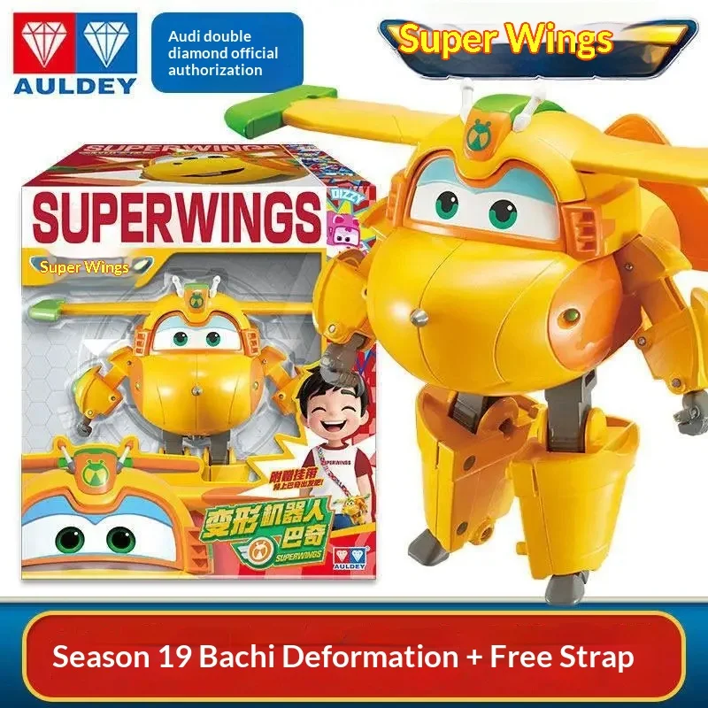 Auldey Super Wings Bucky Transformerende Robot Actiefiguur Deformatie Mecha Model Beweegbare Gewrichten Bureau Collectie Decor Speelgoed