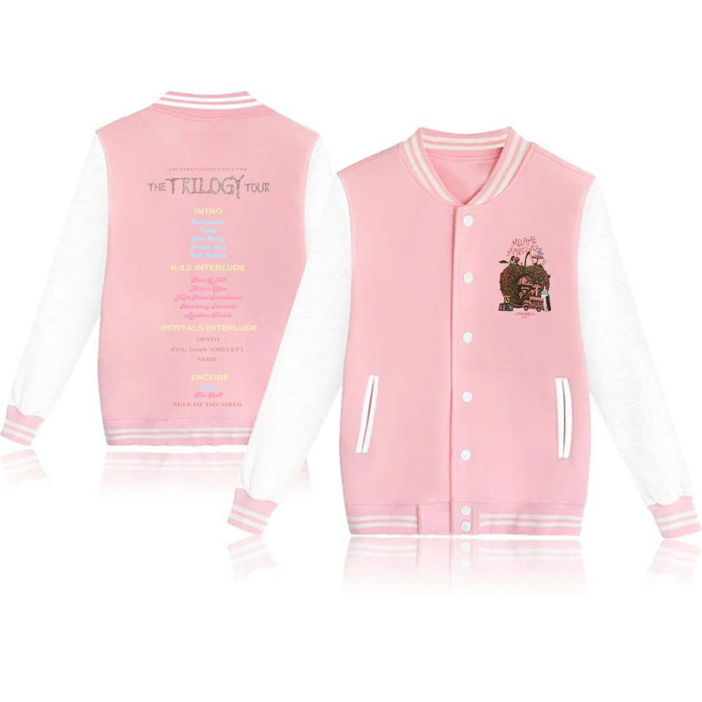 Melanie Martinez The Trilogy Tour 2024 Portals Album Melanie Martinez Baseball Uniform Coat Casual Fashion Men's Jacket