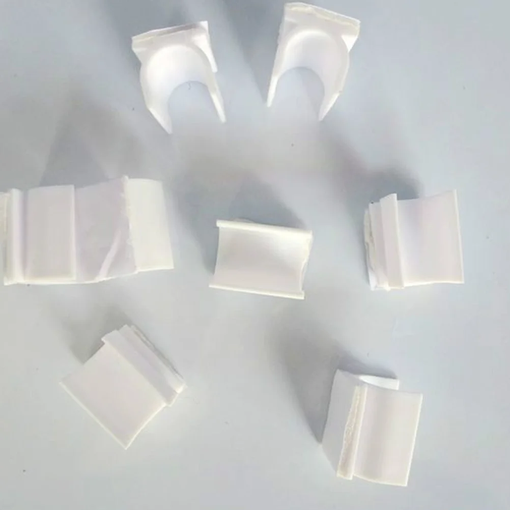 

150pcs Whiteboard Pen Clips Plastic Fixing Buckles Adhesive Holder Wall Marker Clamps Pencil Storage Office School Use Desk