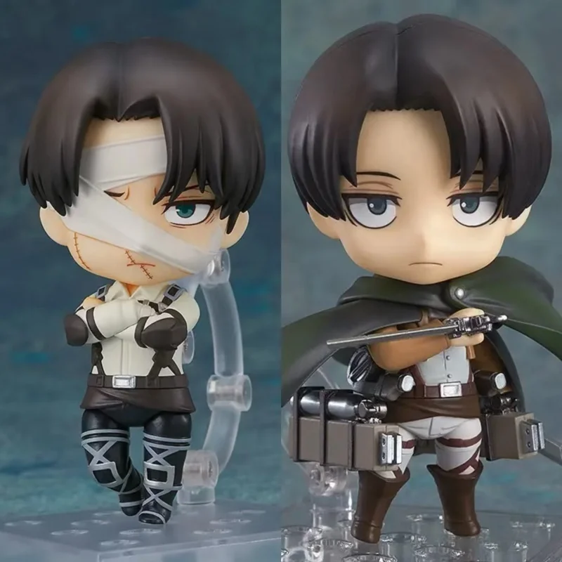Ataque a los Titanes animación cómic periférico juguete Eren Mikasa Levi Hange Reiner Anime acción modelo móvil colección de figuras NTR
