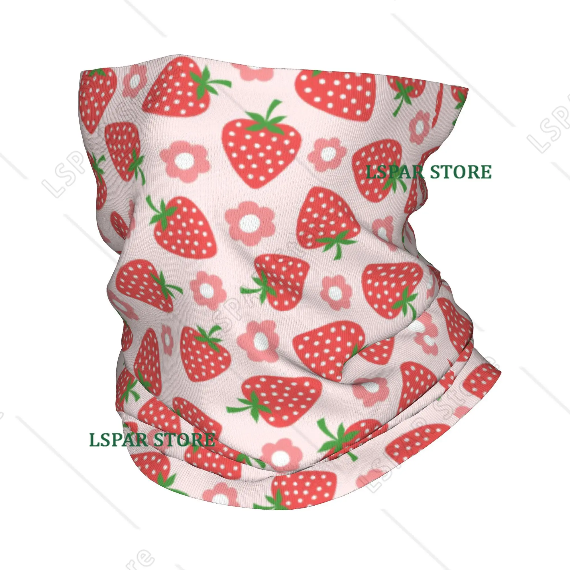 Cute Summer Fruits Watermelon Bandana Neck Gaiter Printed Balaclavas Face Scarf Multi-use Headband Riding Unisex Adult