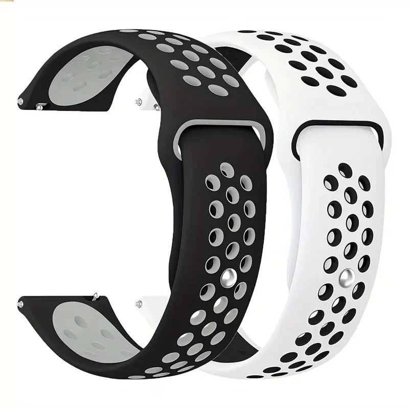 20 مللي متر 22 مللي متر الفرقة لساعة سامسونج جالاكسي 7-FE 6/5pro/4 كلاسيك/3 43/47 مللي متر/40/44 مللي متر سيليكون سوار كوريا نشط 2/جير S3 حزام