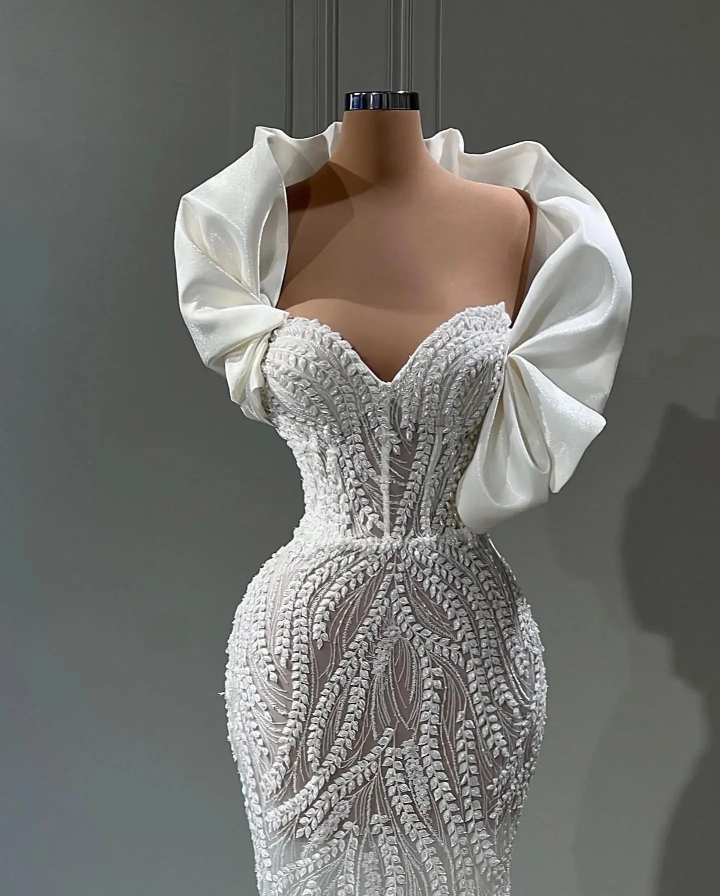 Custom 2026 New Gorgeous Mermaid Wedding Dresses Sweetheart Appliques Lace Bridal Gowns  Designed Lace-Up Back Robes De Mariée