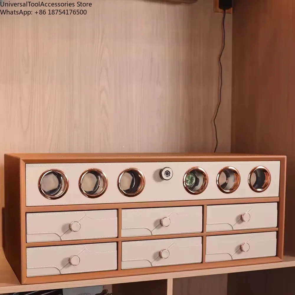 

Watch Shaker Home Design Wardrobe Closet Hardware Watch Jewelries Storage Fingerprint Safe Box Watch Winder