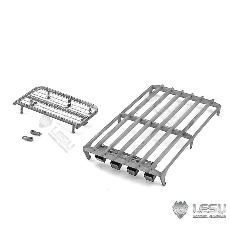 1/14 Model AC360 excavator cab top metal anti-collision mesh spot light DIY LESU