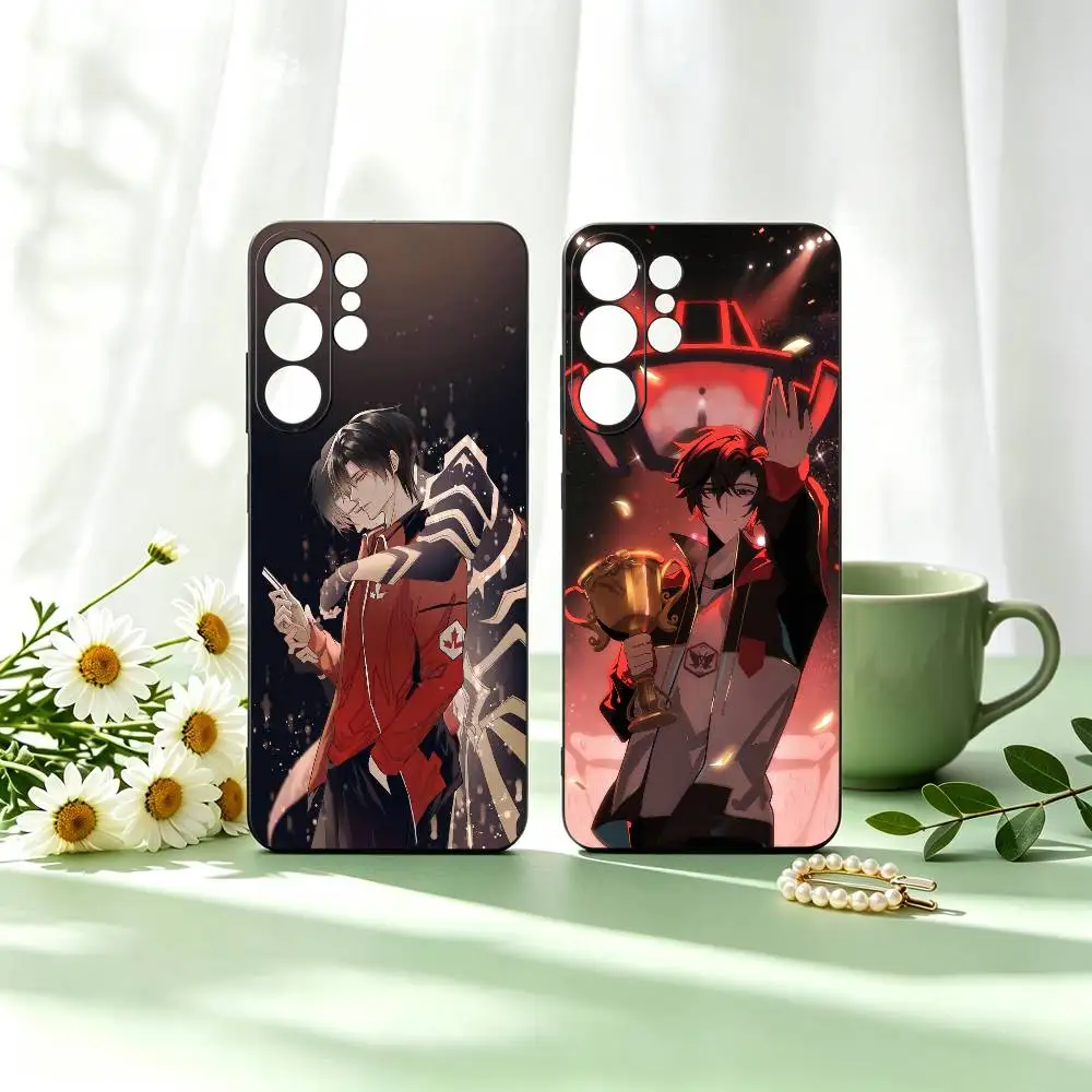 Anime Ye Xiu King A-Avatar  Phone Case For Samsung S26,S25,S24,S23,S22,S21,S30,Ultra,Plus,Fe,Soft Silicone Black Cover