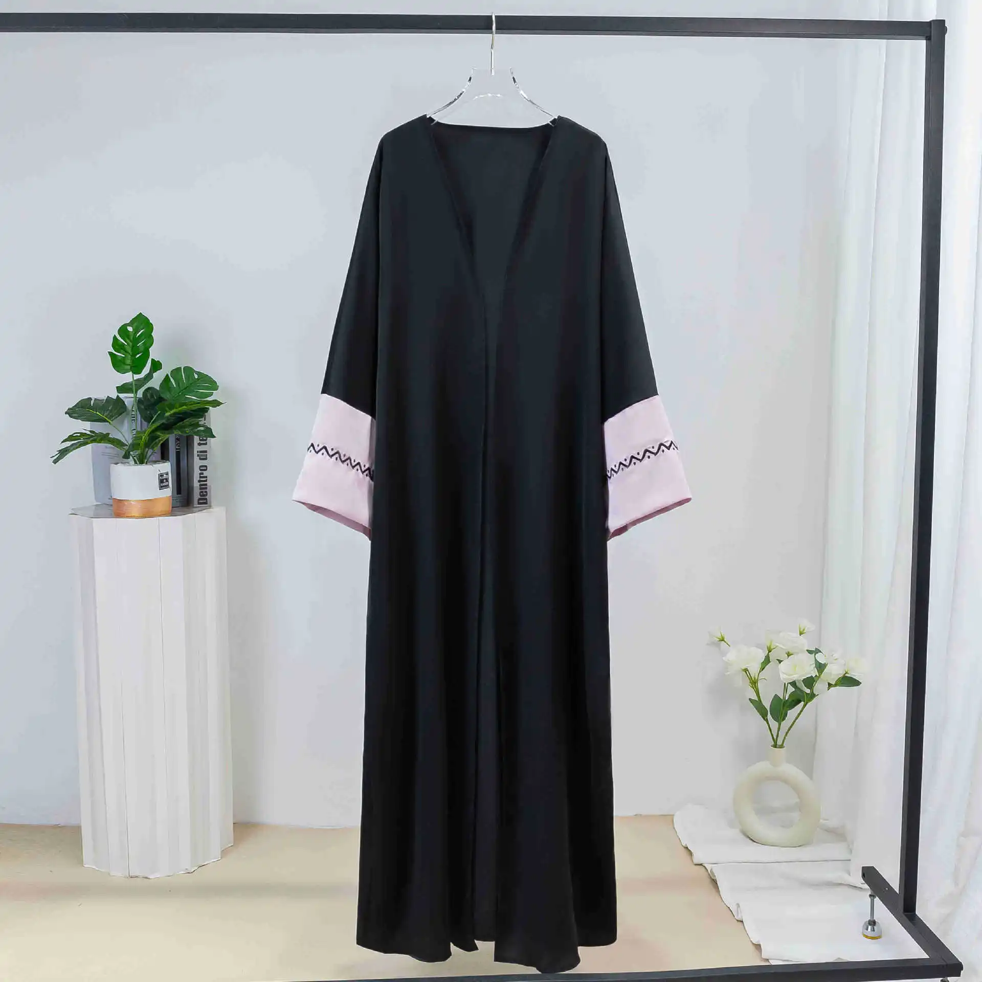 Cardigan Arab Ramandan Eid Embroidery Open Abaya Dubai Muslim Kimono Abayas For Women Kaftan Dresses Islamic Clothing Saudi New