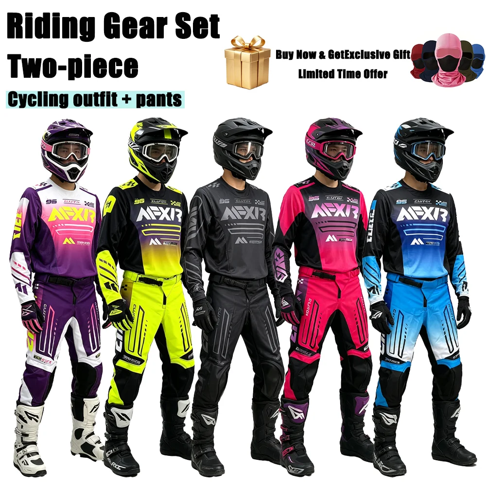Motorcycle Gear Outfit - Unisex Off-Road Motosiklet Sürüş Kıyafeti Hızlı