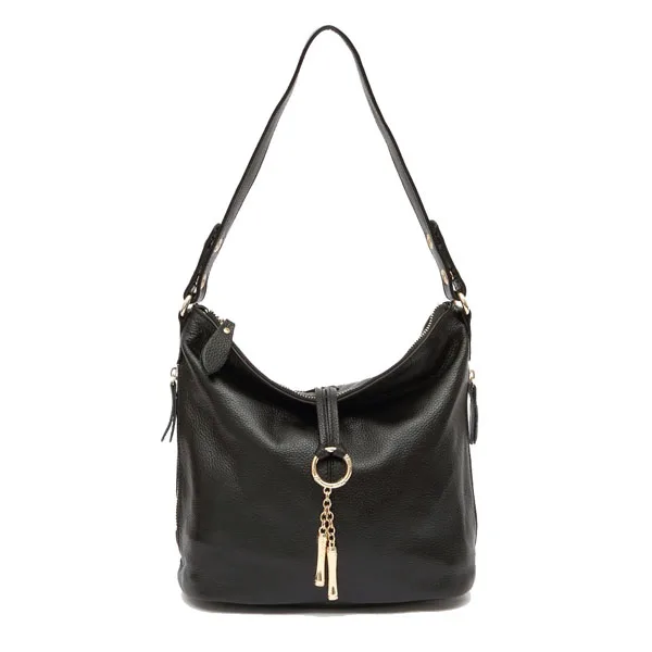 Zency Genuine Leather Hobo Handbag