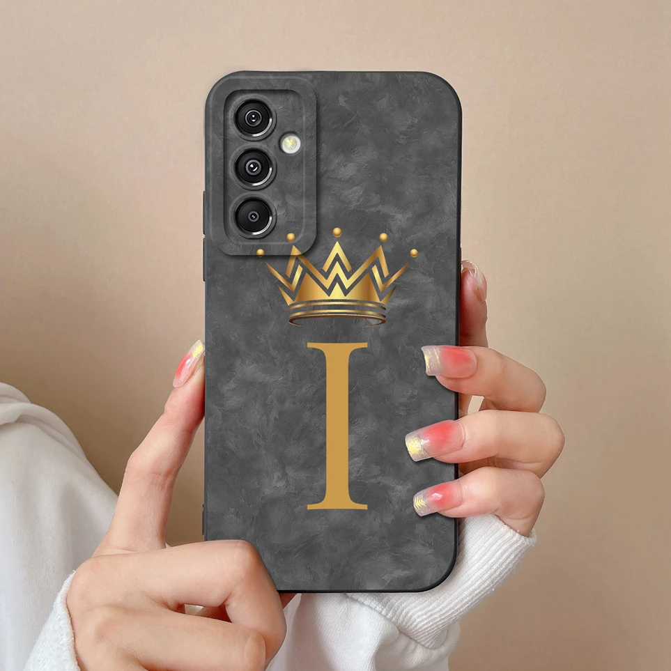 Case For Samsung Galaxy A15 A16 A14 A13 Crown Letter Soft Silicone Back Cover For SamsungA16 Funda GalaxyA15 Coque A13 A14 Cases - náhled 6