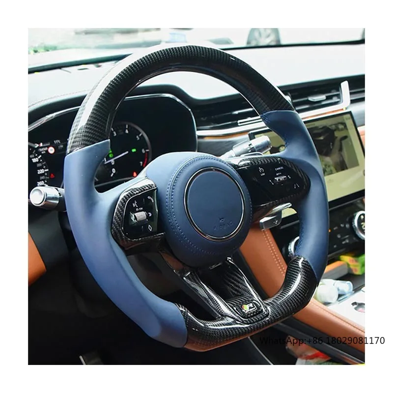 Customized Carbon Fiber?Steering?Wheel?For?Jaguar?E-PACE F-PACE XE XF F-Type XJ