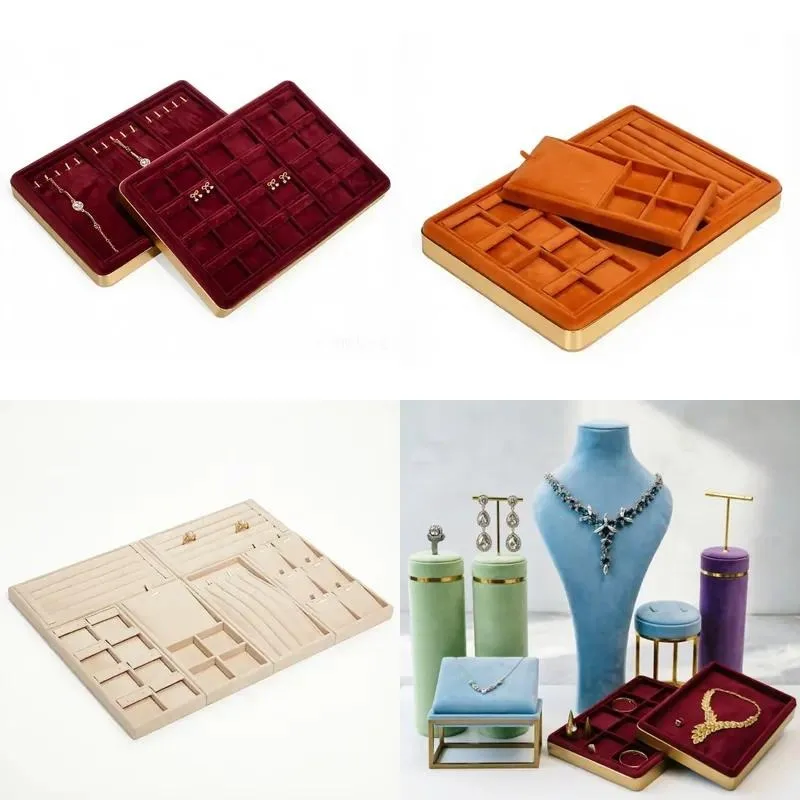 DIY Display Rack Holder for Bracelet Necklace Ring Earrings Counter Tray Stand