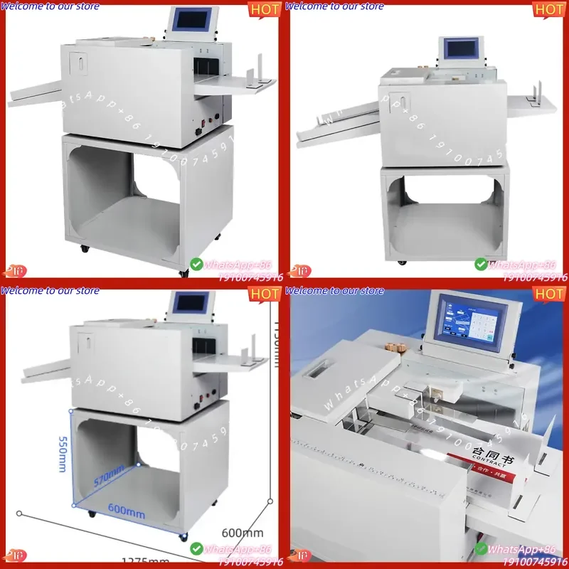CE Certificate Hot Sale Cheaper Air Suction Feeding A3 A4 MY-5 Perforating Electric Creaser Automatic Paper Creasing Machine