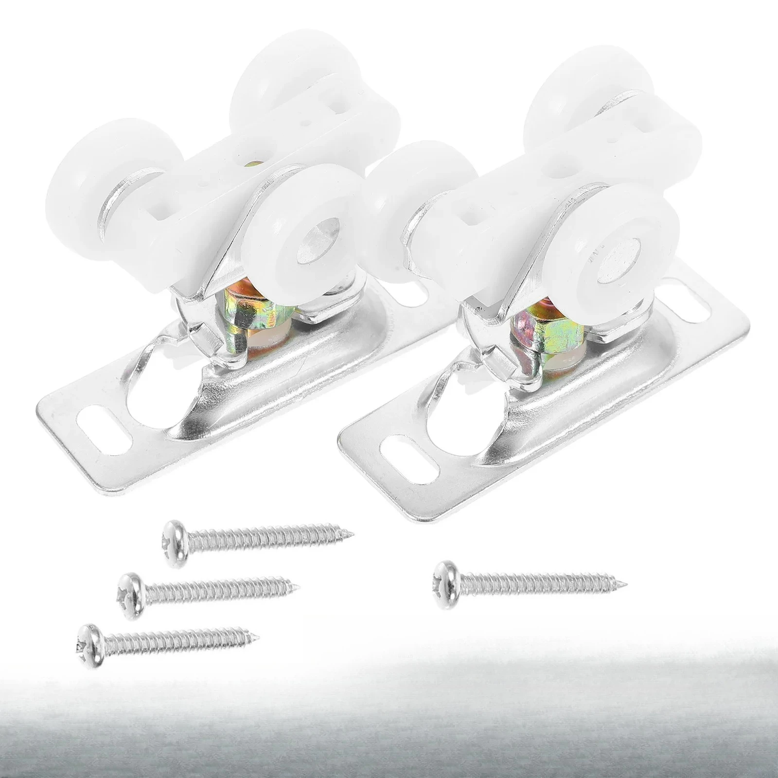 العالمي انزلاق الباب الأسطوانة عدة السلس هادئة دائم الصلب قوس استبدال عجلات ل RV تخييم خزانة جيب أبواب الحظيرة #5