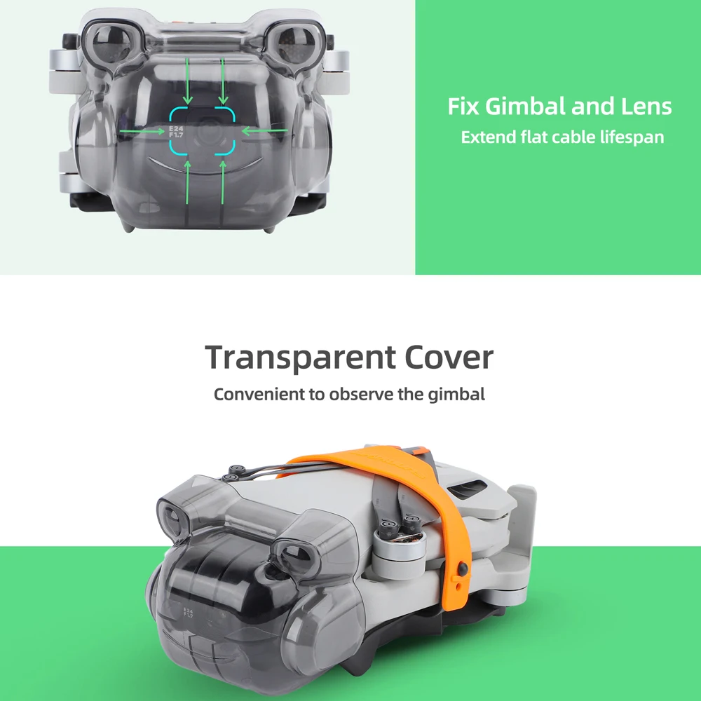 Sunnylife étui pour DJI Mini 3 couvercle d'objectif protecteur de caméra à cardan capuchon de protection d'objectif anti-poussière pour accessoires de Drone DJI Mini3