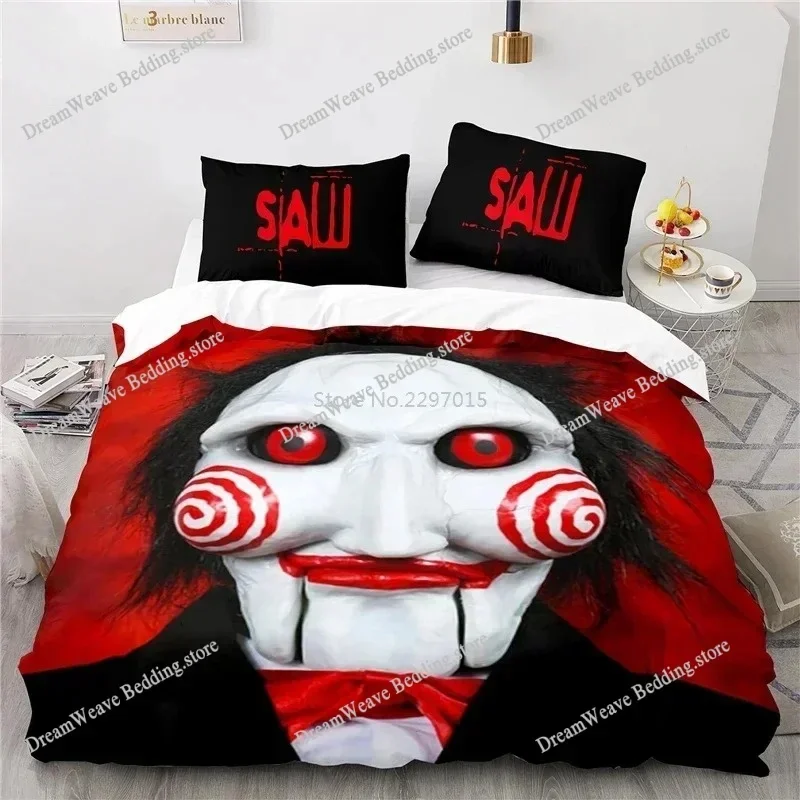 Horror Saw Movie Sheets Quilt Covers Bedding Dormitory Sheets Bedding Set Soft Warm Bedding Set Luxury Gift Luxury Gift9