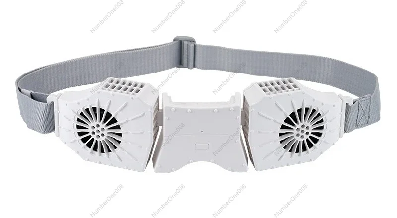 Waist Mounted Portable Fan Outdoor Sports Belt Clip Fan for Hiking Cycling Fishing Travel