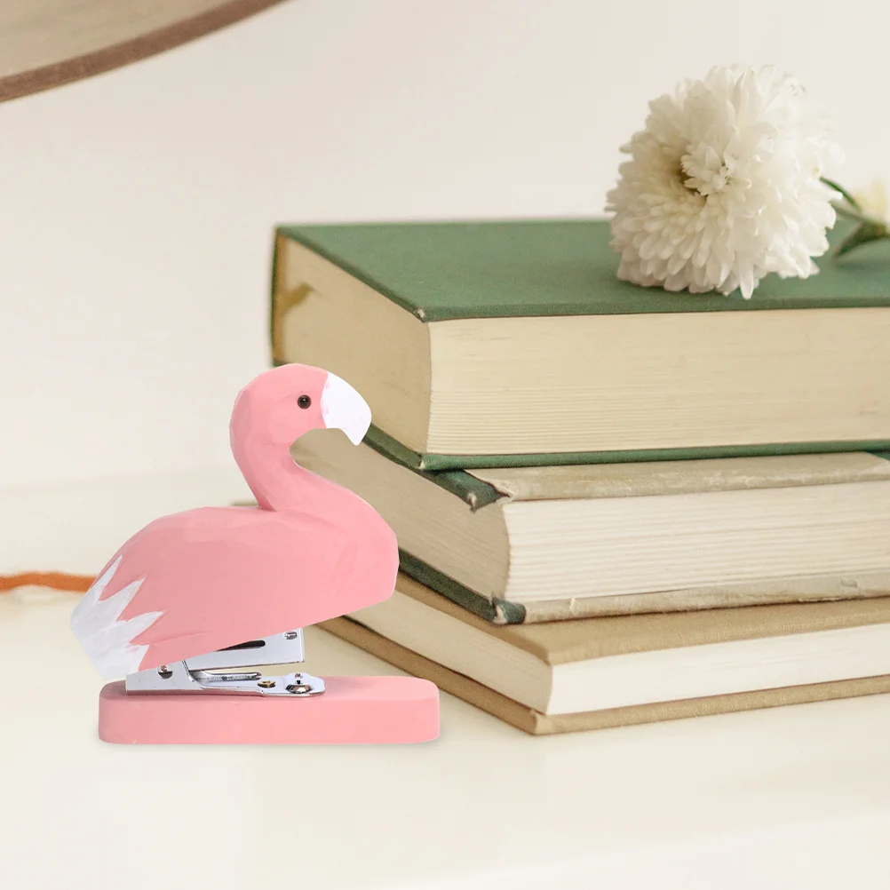 2 قطعة مجموعة دباسة صغيرة على شكل حيوان خشبي لوازم مكتبية صغيرة لسطح المكتب شكل ساحر طول العمر أداء متانة قوية