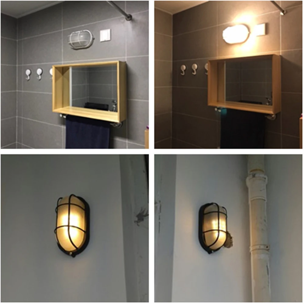 Retro Wall Lamp Outdoor Waterproof E27 Ceiling Lamp Corridor Balcony Villa Courtyard Road Street Exterior Wall Sconce Lighting