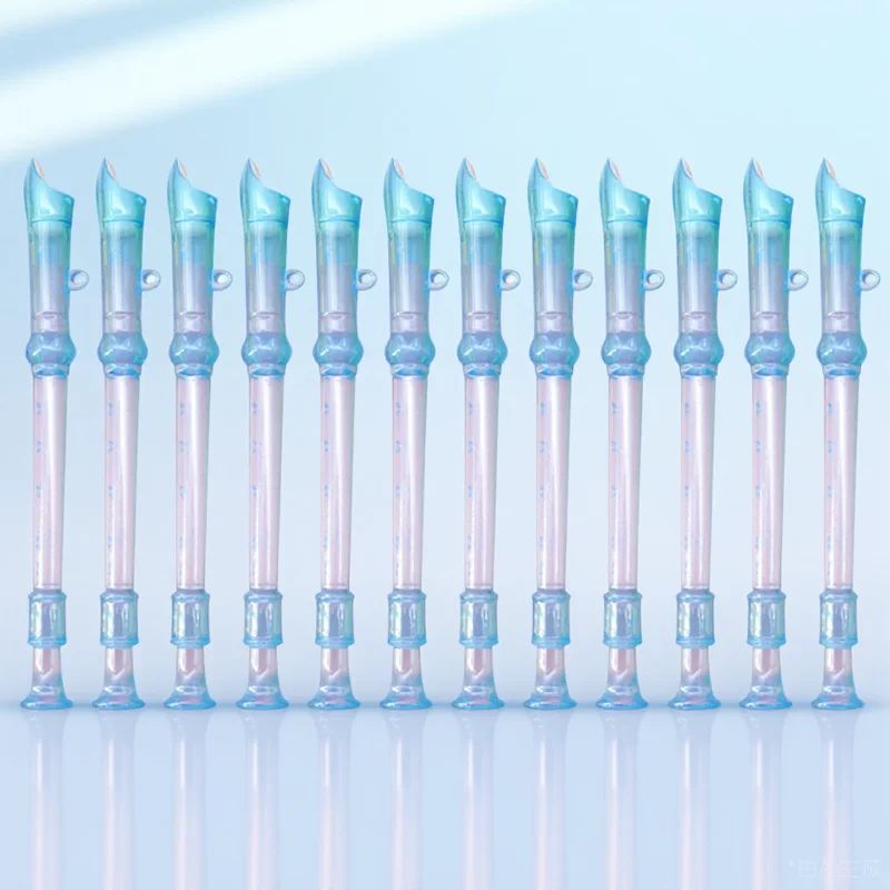 

12 Pcs 's Early Childhood Education Gentle Sound Clarinet Instrument Flute Simple Size Plastic