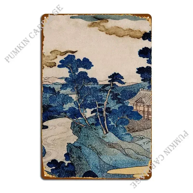 Cottages On Cliffs Metal Plaque Poster Club Party Vintage Decoration Bar Tin Sign Poster