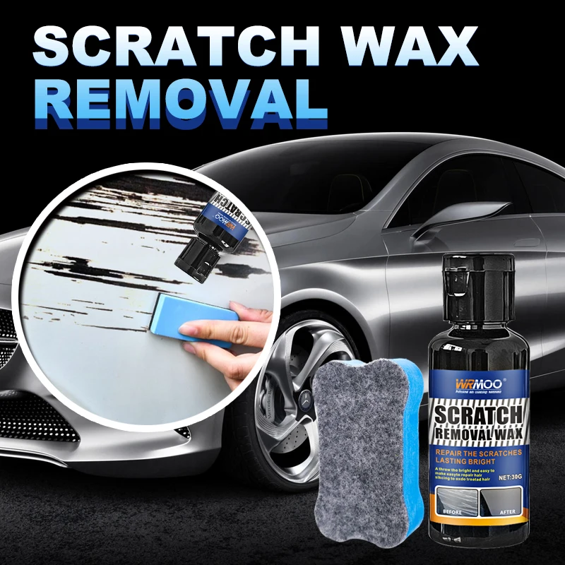 Car Scratch Polish Wax – Quickly Removes Scratches, Water Spots & Scuffs, Easy Hand Application, All Cars