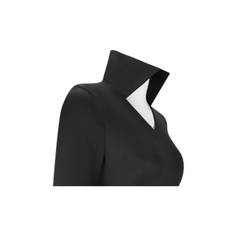 Perruque de Costume de Cosplay pour enfants et adultes Terrible Tornado Senritsu No Tatsumaki One Punch-Man, robe fendue noire, Costume d'halloween Sexy pour femmes