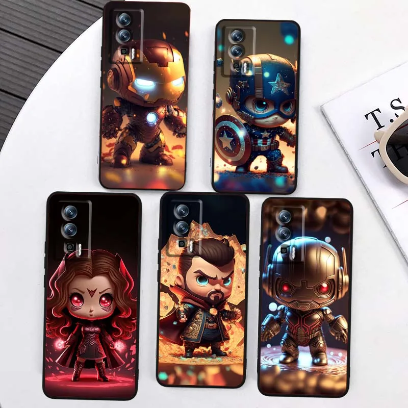 

Marvel Cute Heroes Phone Case For Xiaomi Redmi 12 13C 12C 13 10C 9T A2 9A 9C 7A Note 10S 8T 10 9 8 Pro 4G 5G Black