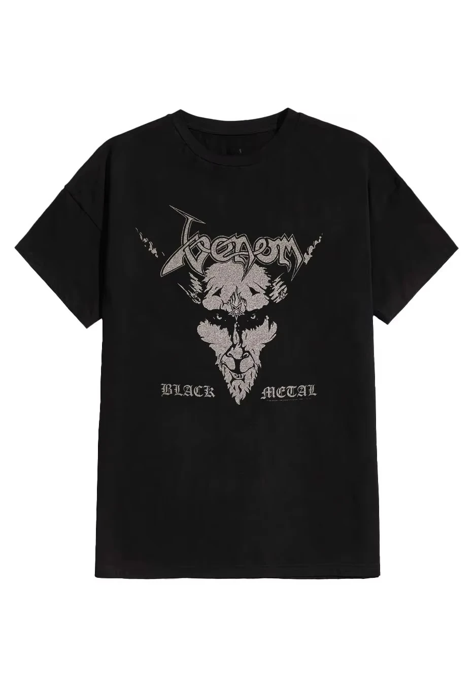 

2025 Venom Black Metal T-Shirt Peripheral Pattern Printing Summer Luxury Brand Cotton Men's and Women's T-Shirts Short Sleeves