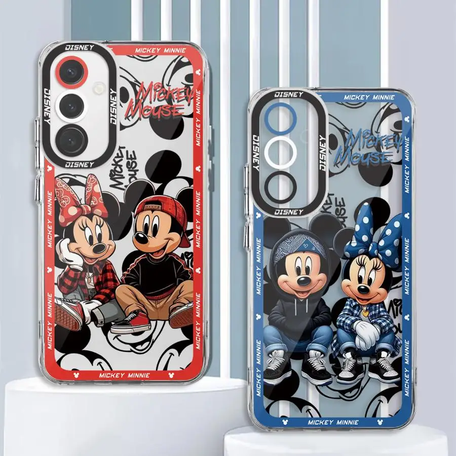 Disney Mickey Minnie Mouse Cool phone Case for Samsung A13 A14 A15 A23 4G 5G A24 4G A25 A33 A34 A53 A54 A73 A35 A55 5G bag