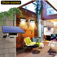 Double Head Solar Pendant Light Wall LampOutdoor Indoor Solar Lamp Pull Switch Lighting NEW Garden Flood Light Waterproof