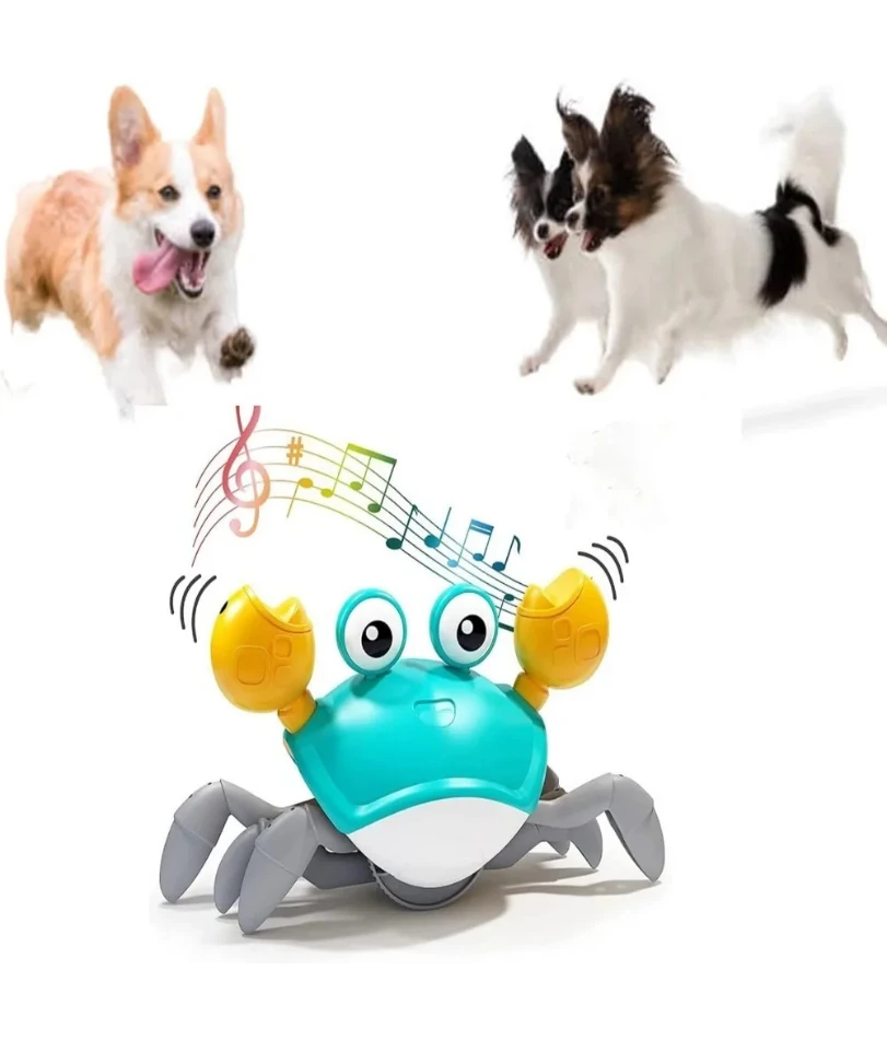 

Engaging Interactive Dancing Crab Dog Toy with Musical Sounds - Entertaining and Stimulating Pet Toy for Dogs and Cats - Keeps Y