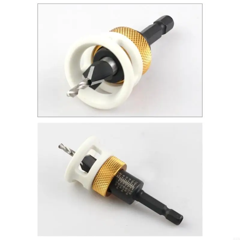 c.Ubterink prick pret stloving woodworking bits bits pits قابلة للتعديل عمق البت التوقف عن الحفر المسمار