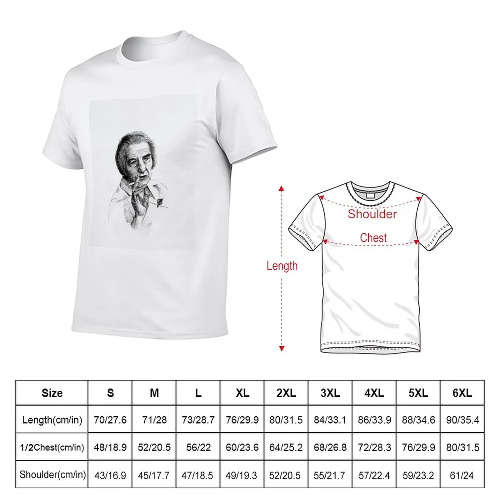 New Golda Meir T-Shirt Aesthetic clothing black t shirt custom t shirt vintage clothes men