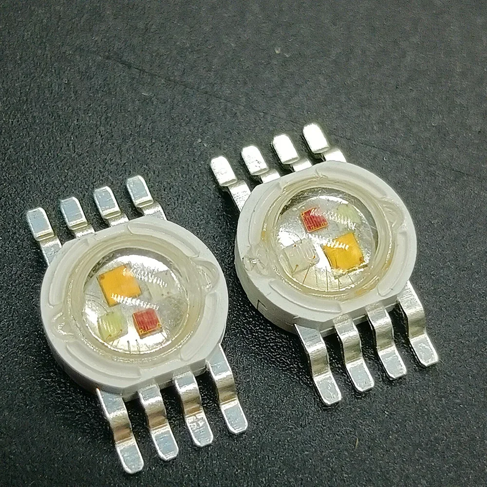 5-50pcs  RGBWW High Power LED Chip 8  Pin Molding LED Stage Colorful Light Source Beads  Led Hpl 3 Watt