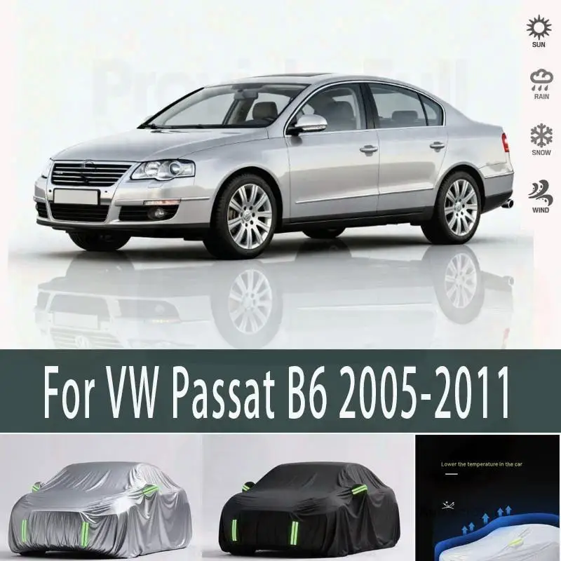 

For Full for VW Passat B6 2005 2011 Waterproof Dustproof Outdoor Protection Sunshade Car Covers