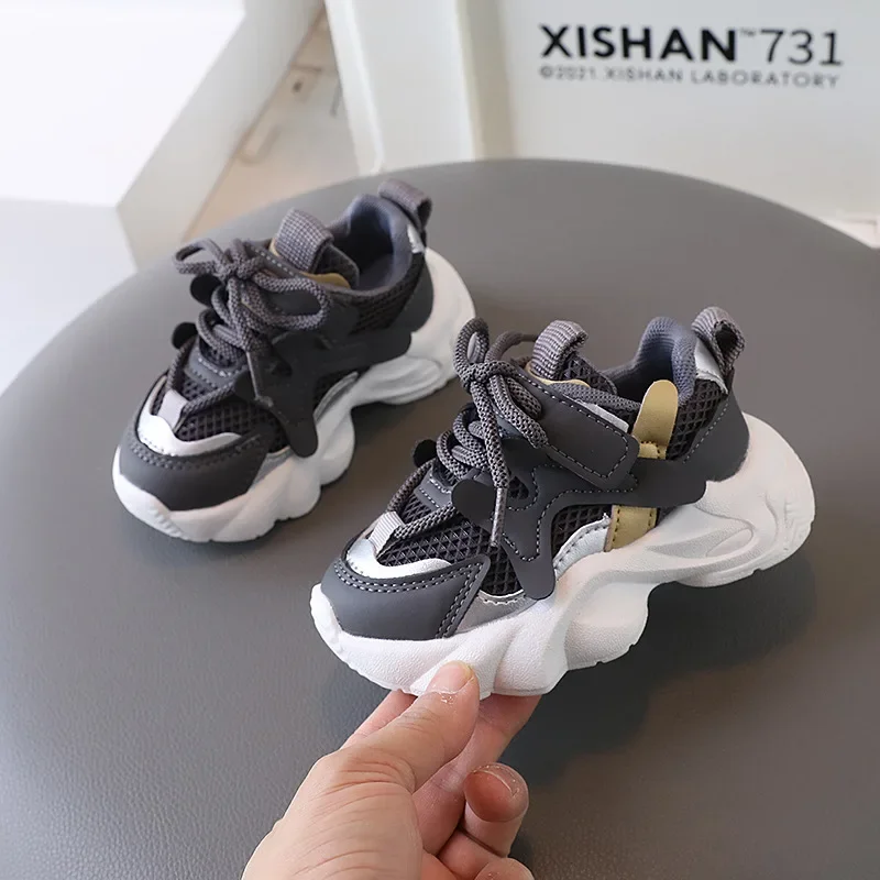 Spring Autumn Kids Basketball Shoes Breathable Non-slip Children Causal Running Sneakers Fashion Versatile Boy Girl Sports Shoes