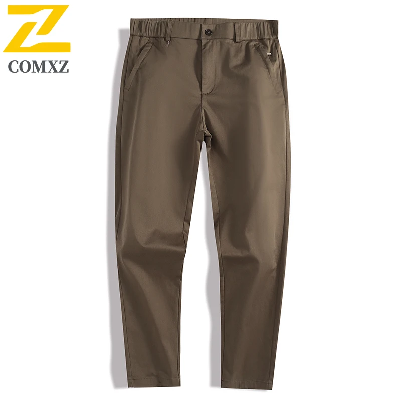 Men's Casual Pants Summer New Lightweight Comfortable Breathable Straight Leg Pants Travel Commuting Loose Straight Leg Pants