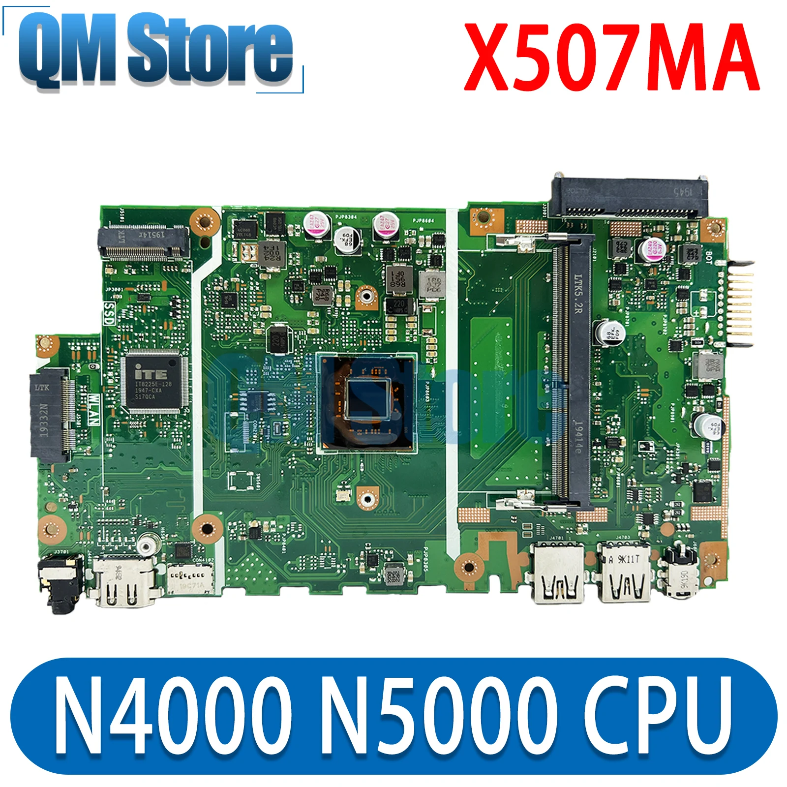 

QM X507MA Mainboard For ASUS X507MA X507M X507 F507 X507LA X507L Laptop Motherboard CPU N4000 N5000 DDR3L 100% Test