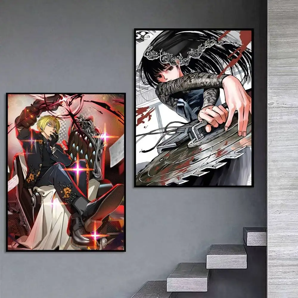 Shin S-Sakamoto Days Anime Poster Self-adhesive Art Waterproof Paper Sticker Coffee House Bar Room Wall Decor